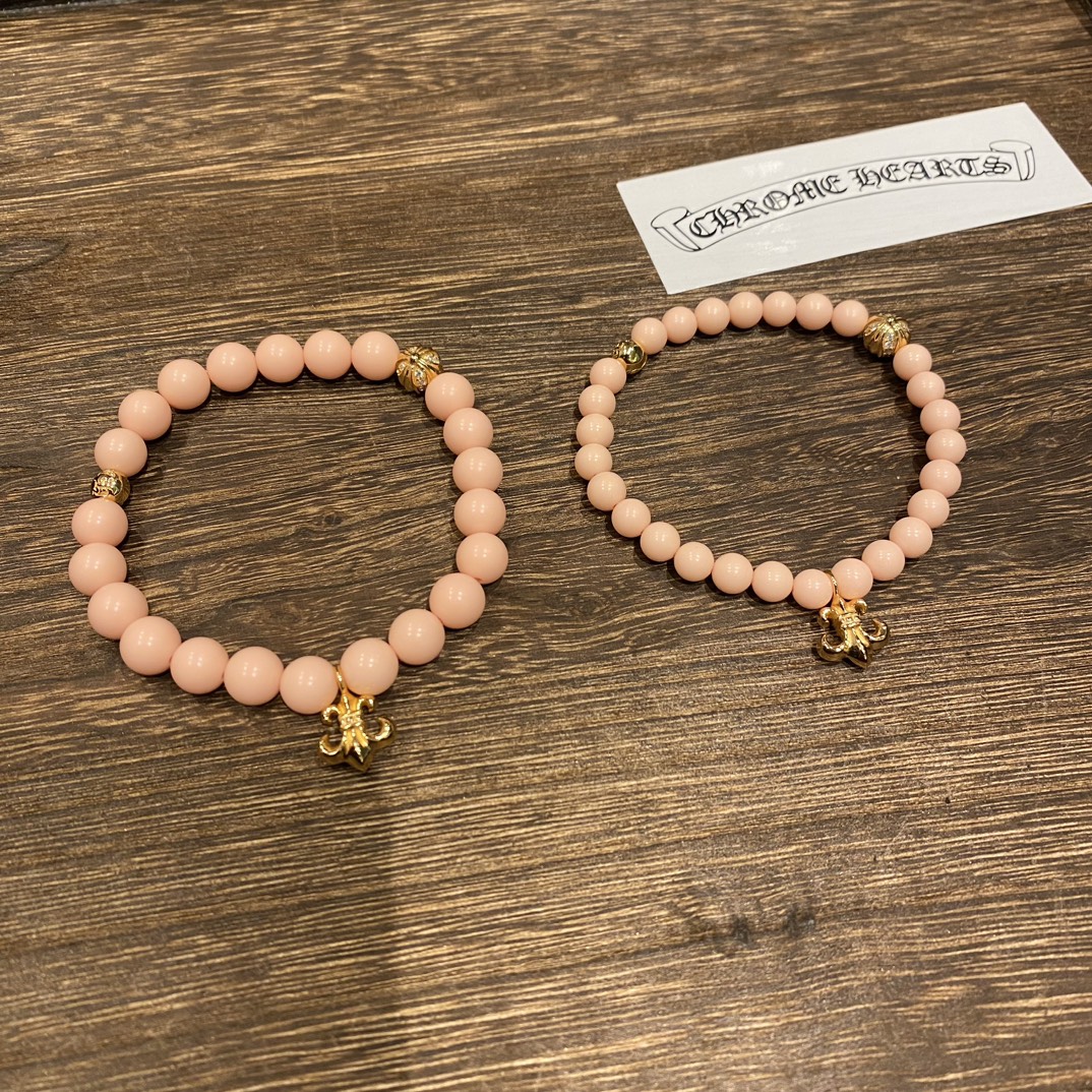Silver bead bracelet