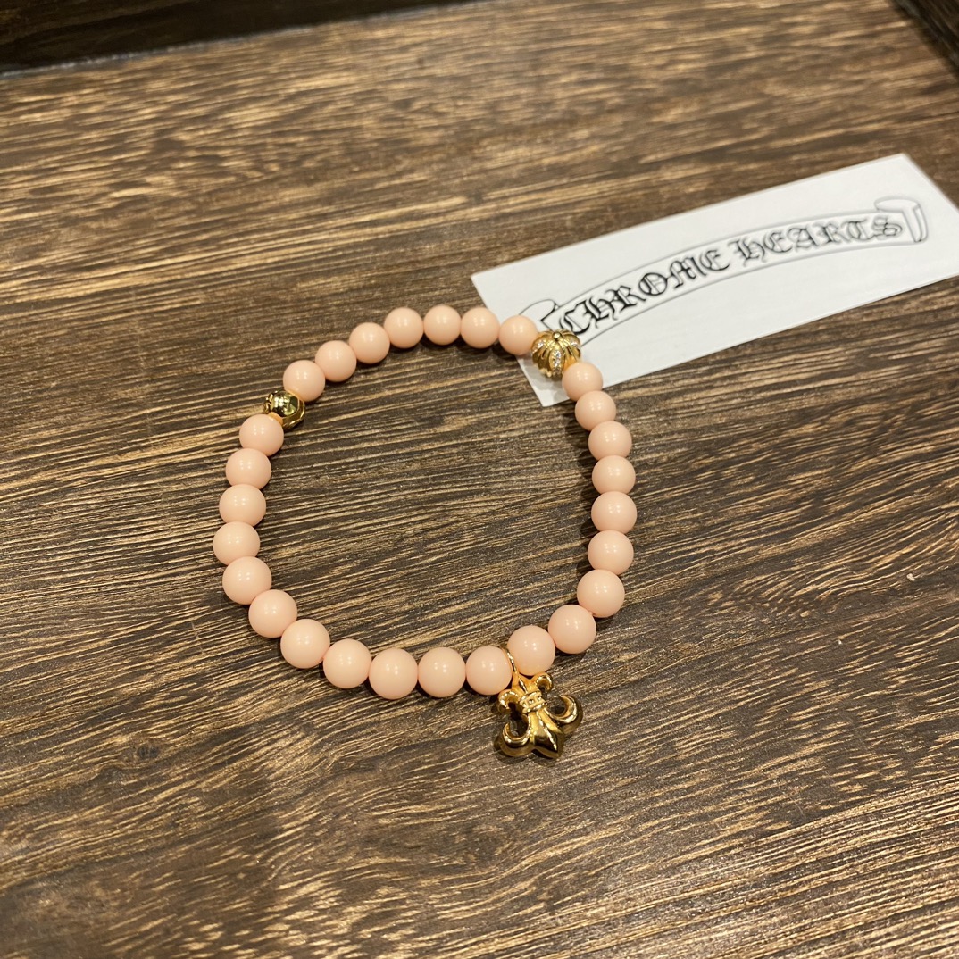 Silver bead bracelet