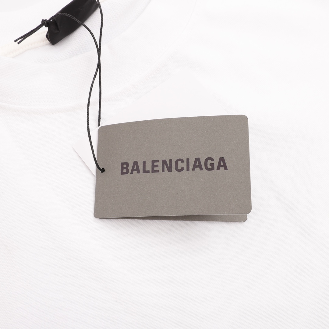 160 Balenciaga/巴黎世家 可撕便利贴短袖