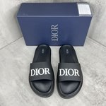 Wholesale Designer Shop
 Dior Shoes Slippers Printing Men Summer Collection Oblique
