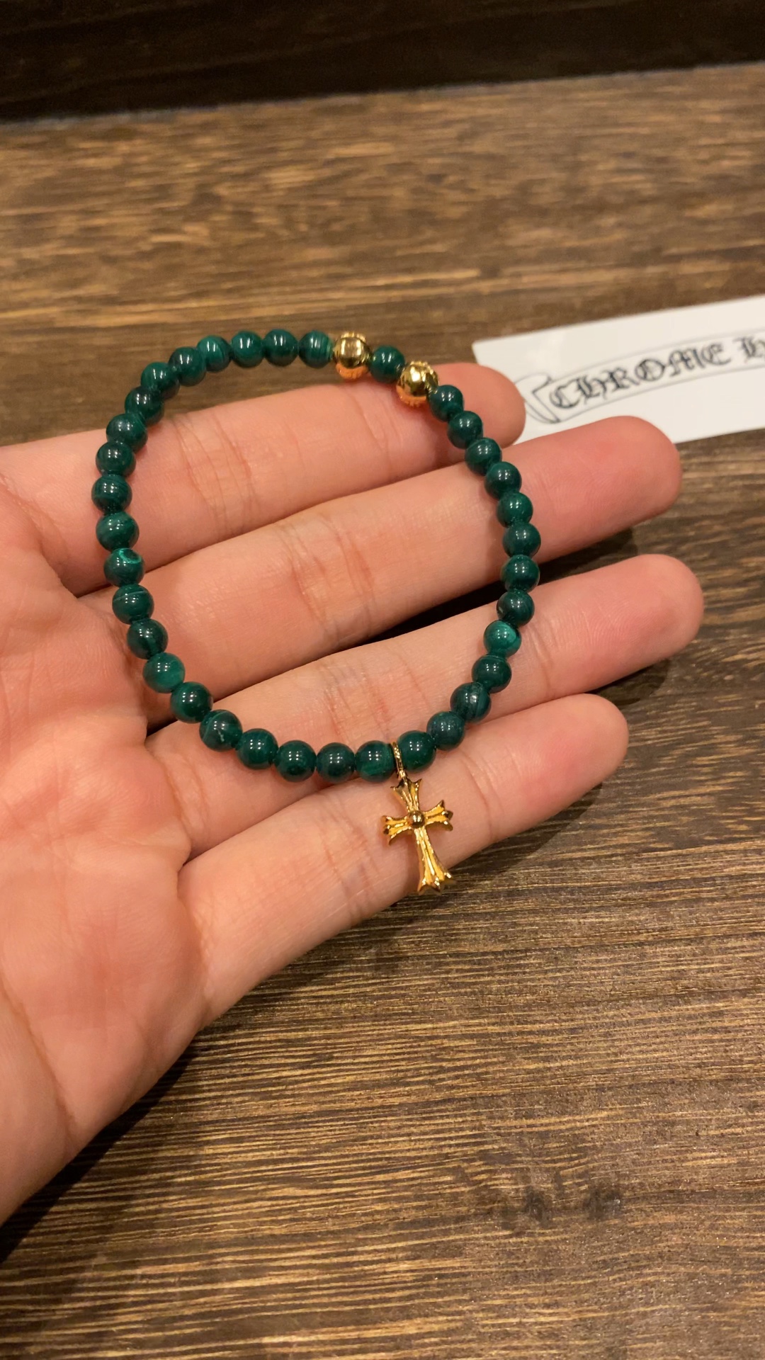 Silver bead bracelet