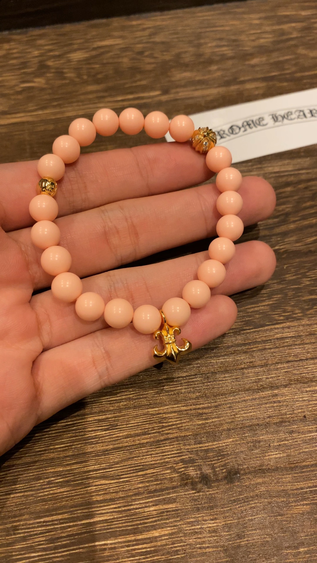 Silver bead bracelet