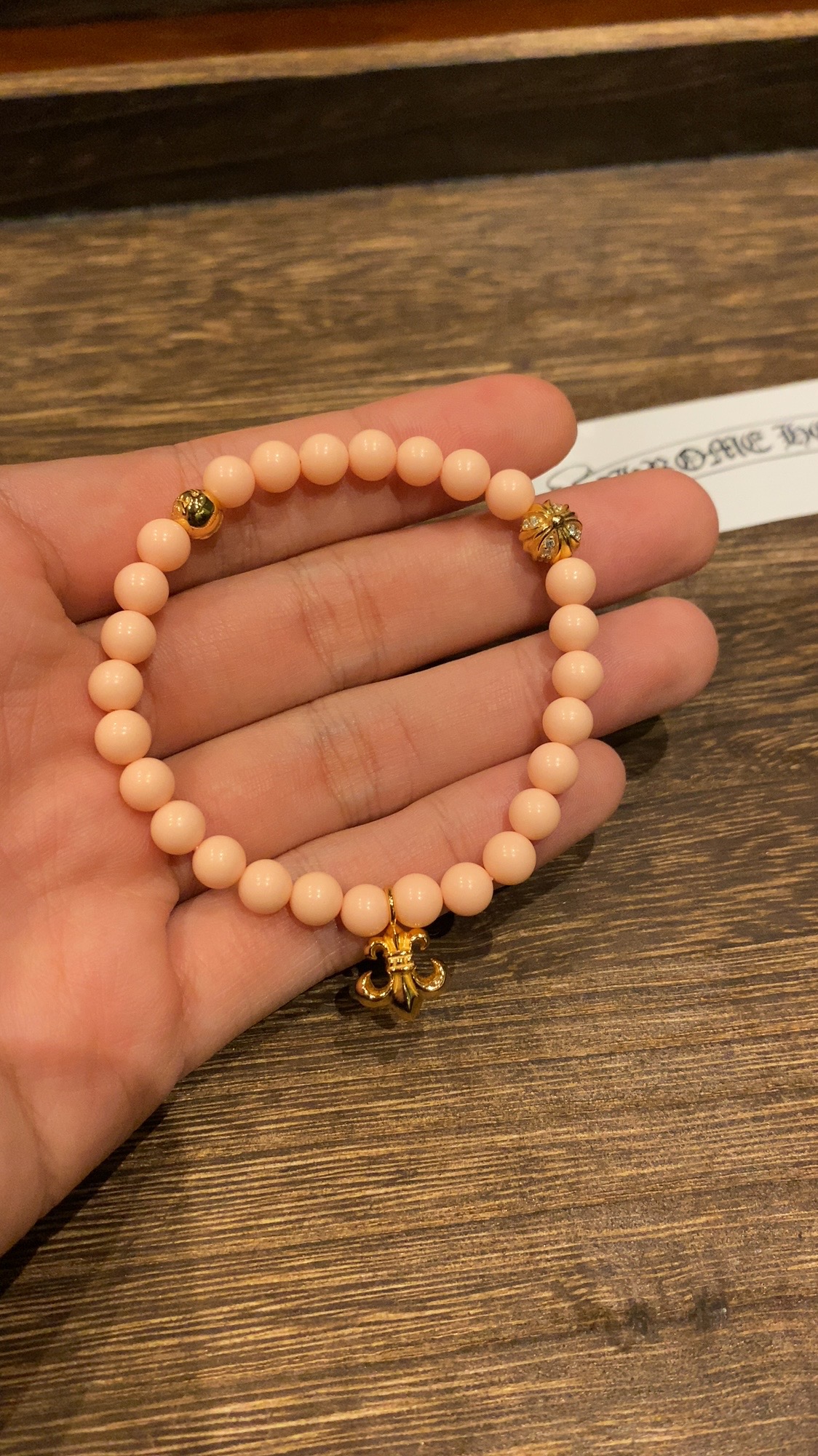 Silver bead bracelet