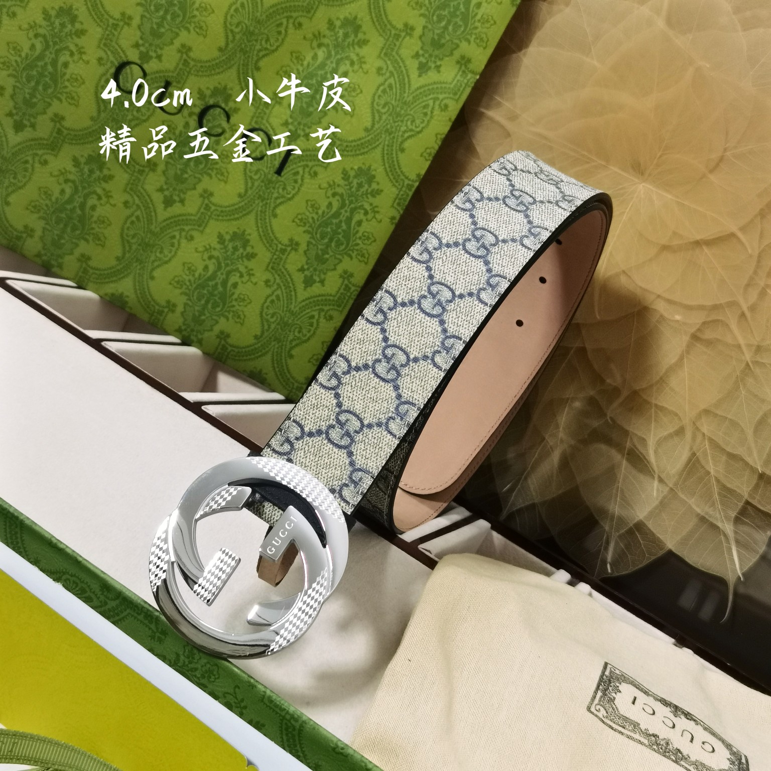 Gucci经典款面进口原厂皮搭配原厂