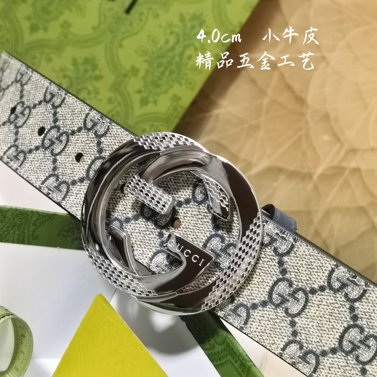 Gucci经典款面进口原厂皮搭配原厂