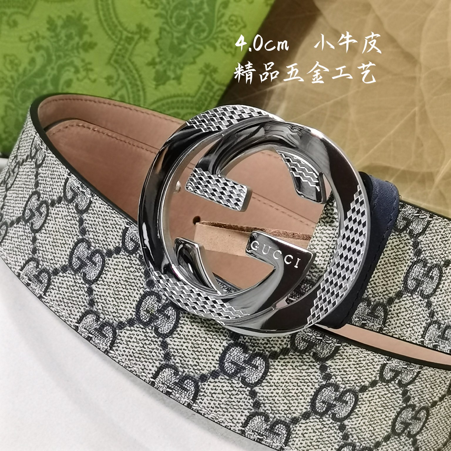 Gucci经典款面进口原厂皮搭配原厂