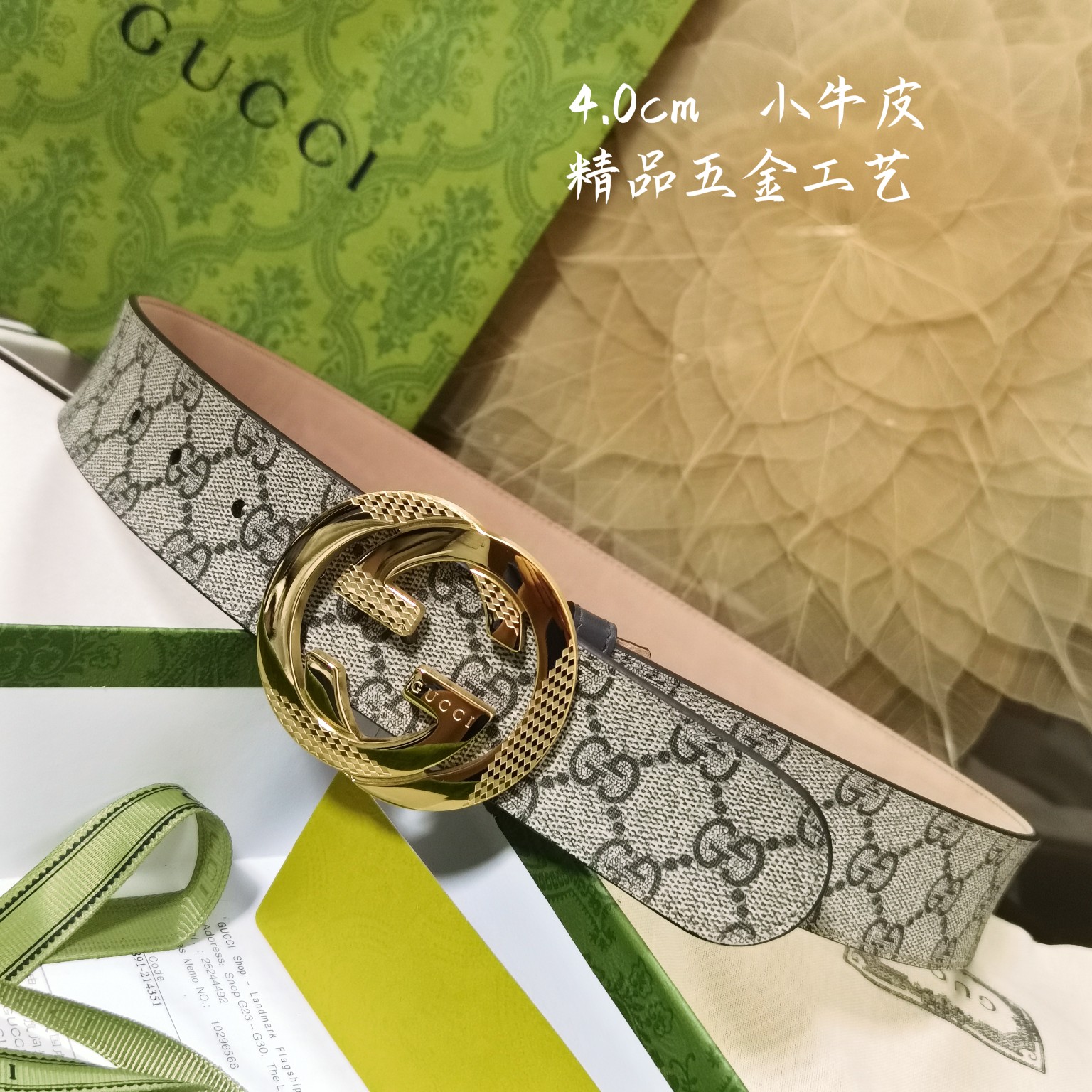 Gucci经典款面进口原厂皮搭配原厂