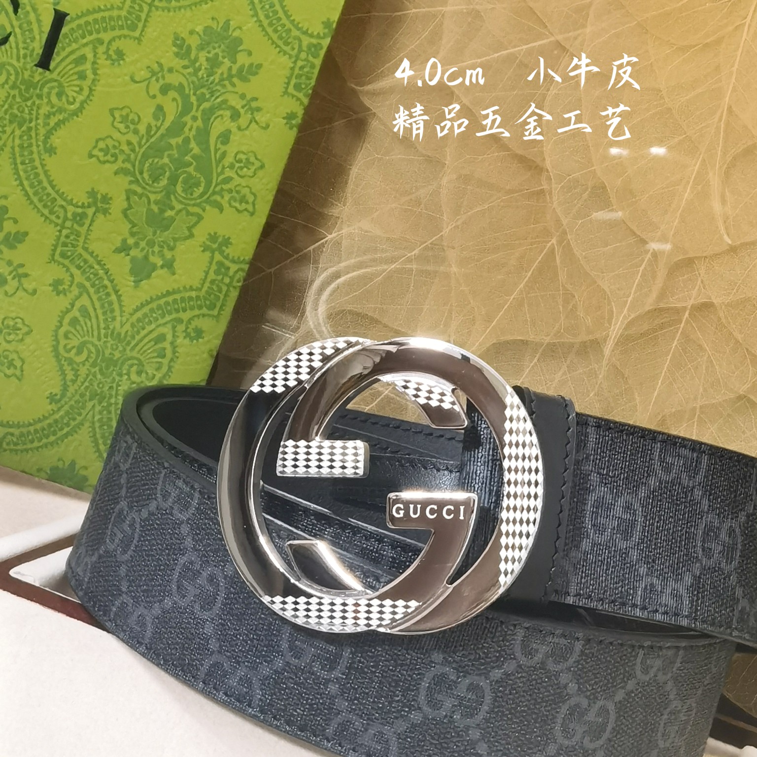 Gucci经典款面进口原厂皮搭配原厂