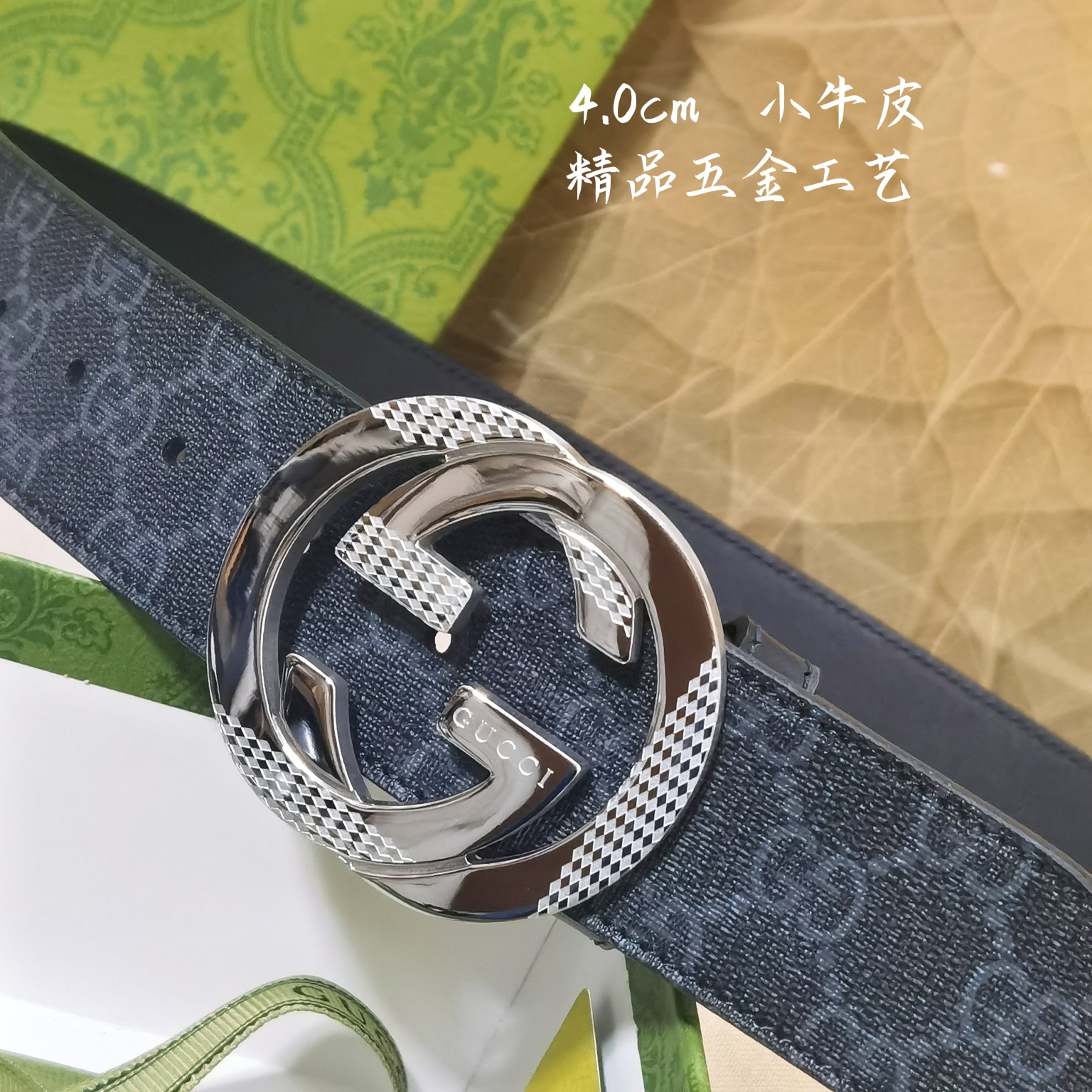Gucci经典款面进口原厂皮搭配原厂