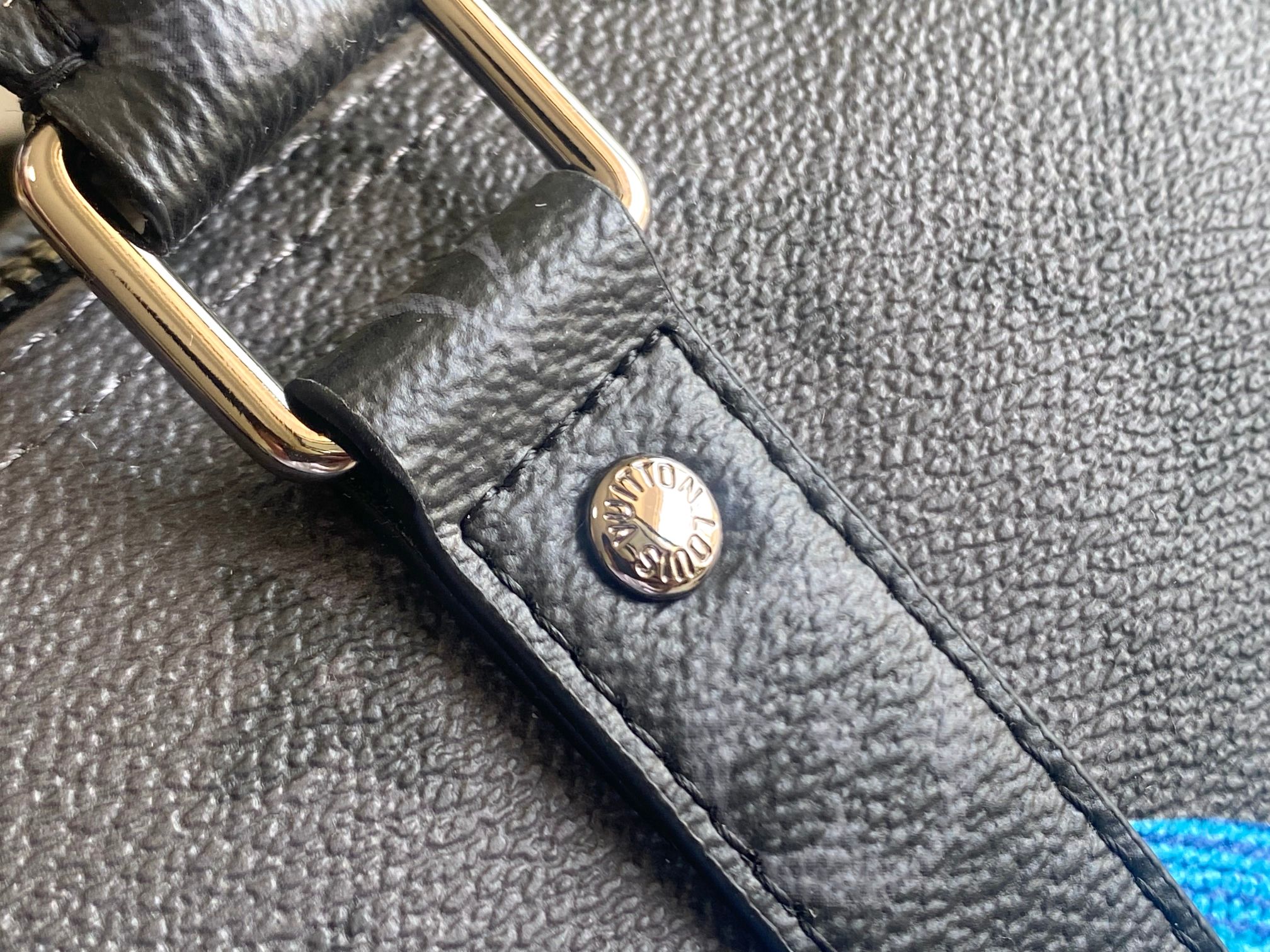 770 M46437 Keepall XS 手袋出货 非常适合女生背 黑银拼色南瓜丝印20枕头迷你枕头