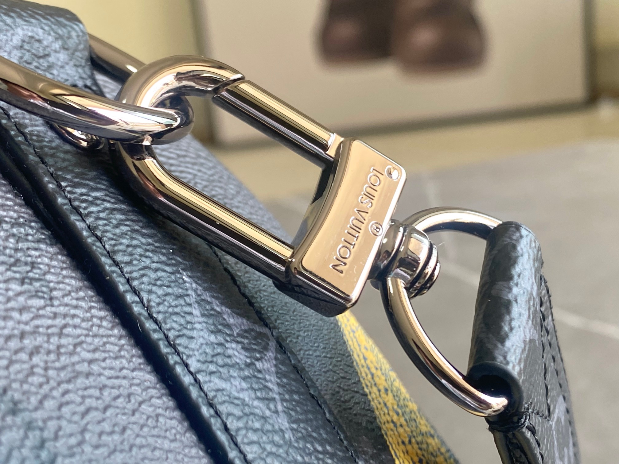 770 M46437 Keepall XS 手袋出货 非常适合女生背 黑银拼色南瓜丝印20枕头迷你枕头