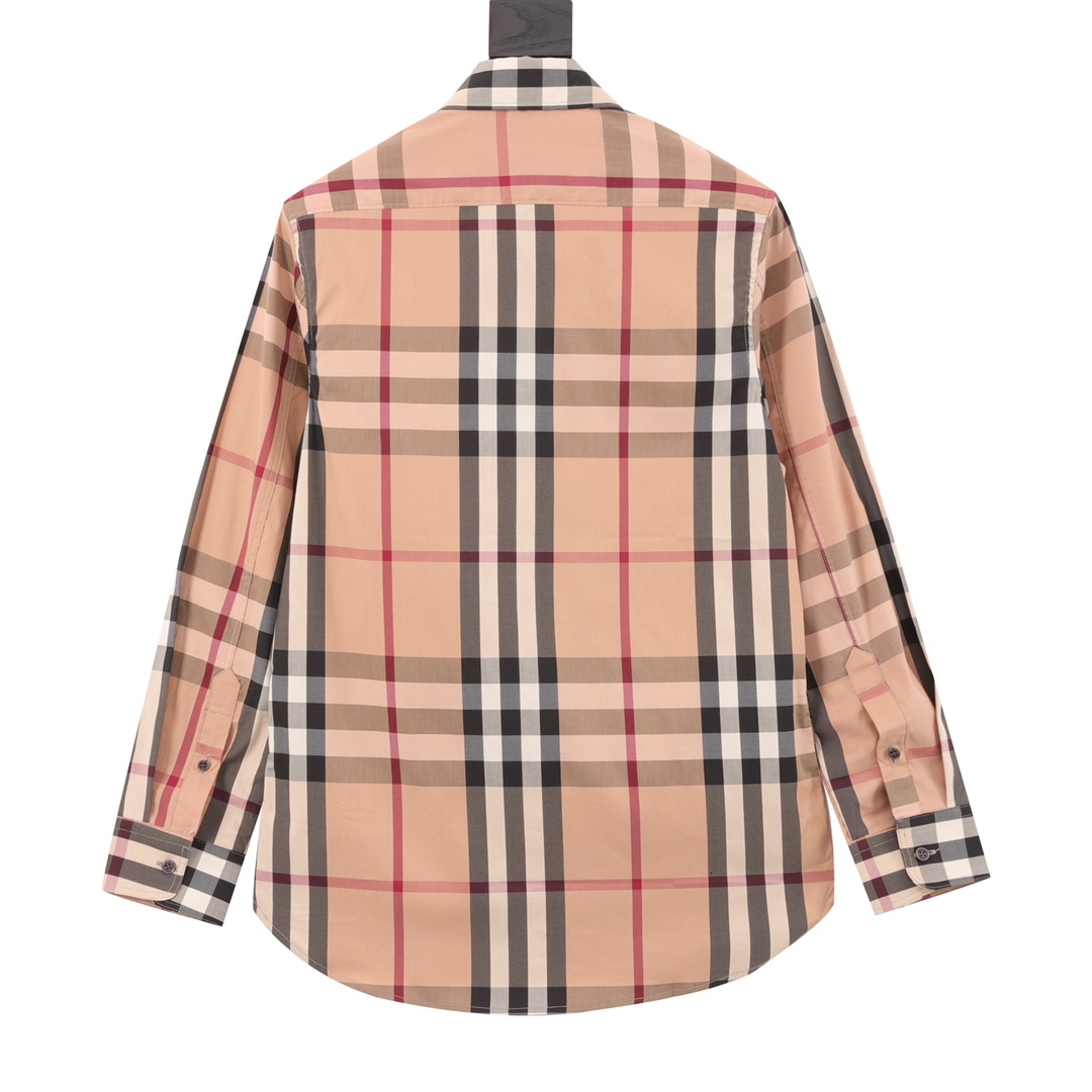 Burberry/巴宝莉 大格纹条纹长袖衬衫 BBR品牌最具代表性条纹元素衬衣