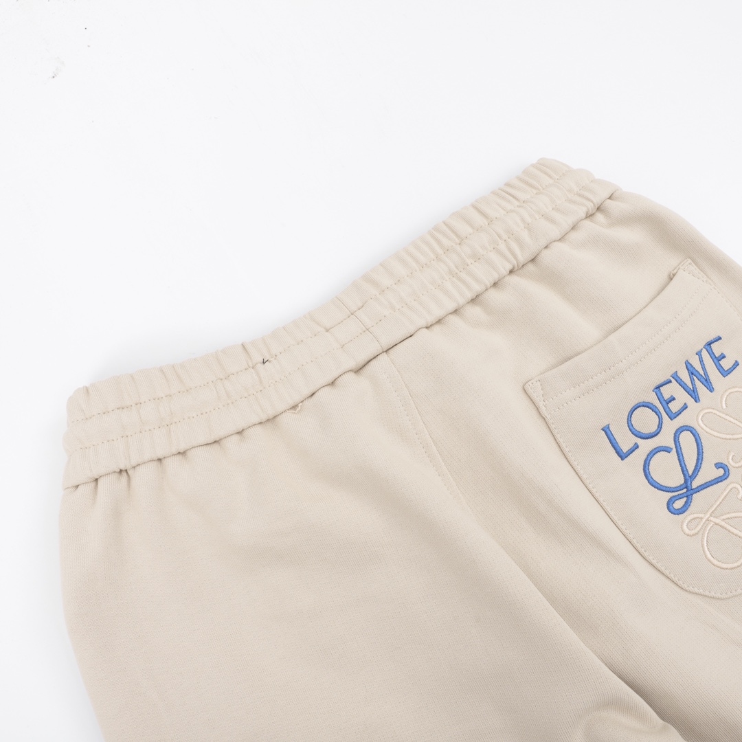 260 LOEWE/罗意威 后口袋撞色logo刺绣棉质休闲裤