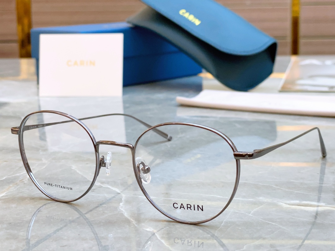  超轻钛架【CARI*】卡*琳 GUS R 复古圆框 纤细超薄工艺减轻面部压迫感， 可换近视镜片 ！si