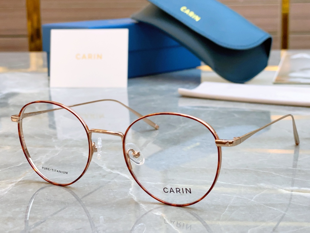  超轻钛架【CARI*】卡*琳 GUS R 复古圆框 纤细超薄工艺减轻面部压迫感， 可换近视镜片 ！si