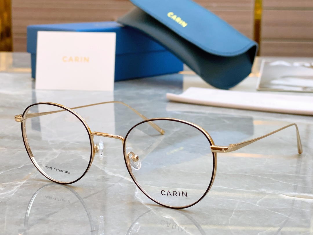  超轻钛架【CARI*】卡*琳 GUS R 复古圆框 纤细超薄工艺减轻面部压迫感， 可换近视镜片 ！si