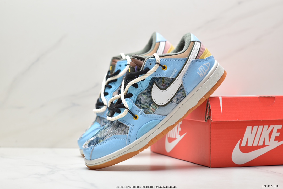 Nike SB Dunk SCRAP series casual air cushion shoes DB0500