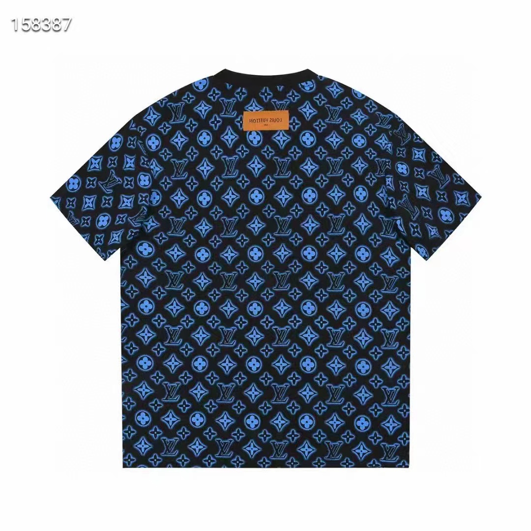 160 Louis Vuitton/路易威登 23ss 老花满印老花短袖