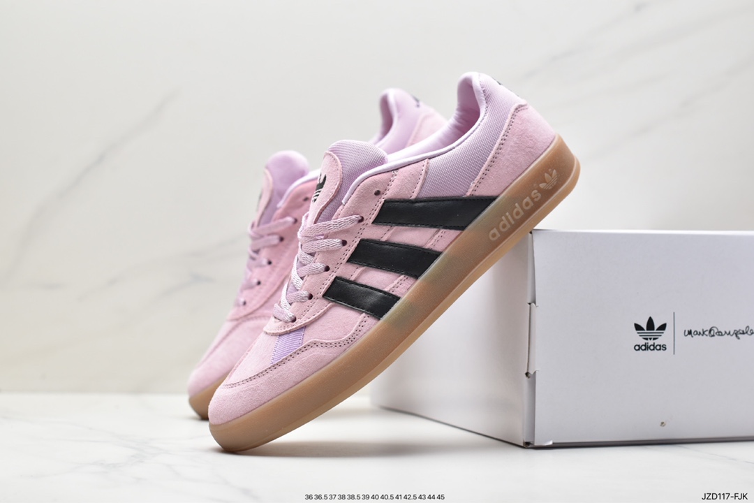 New color matching Adidas Gonz Aloha Super One Black Eye joint pink German training shoes HQ2032