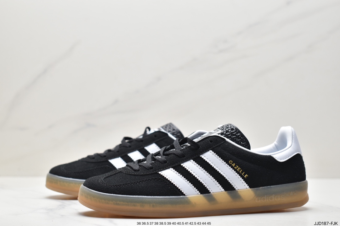 Adidas Originals Gazelle Indoor Clover Retro Casual Non-slip Wear-resistant Low-top Sneakers HO6259