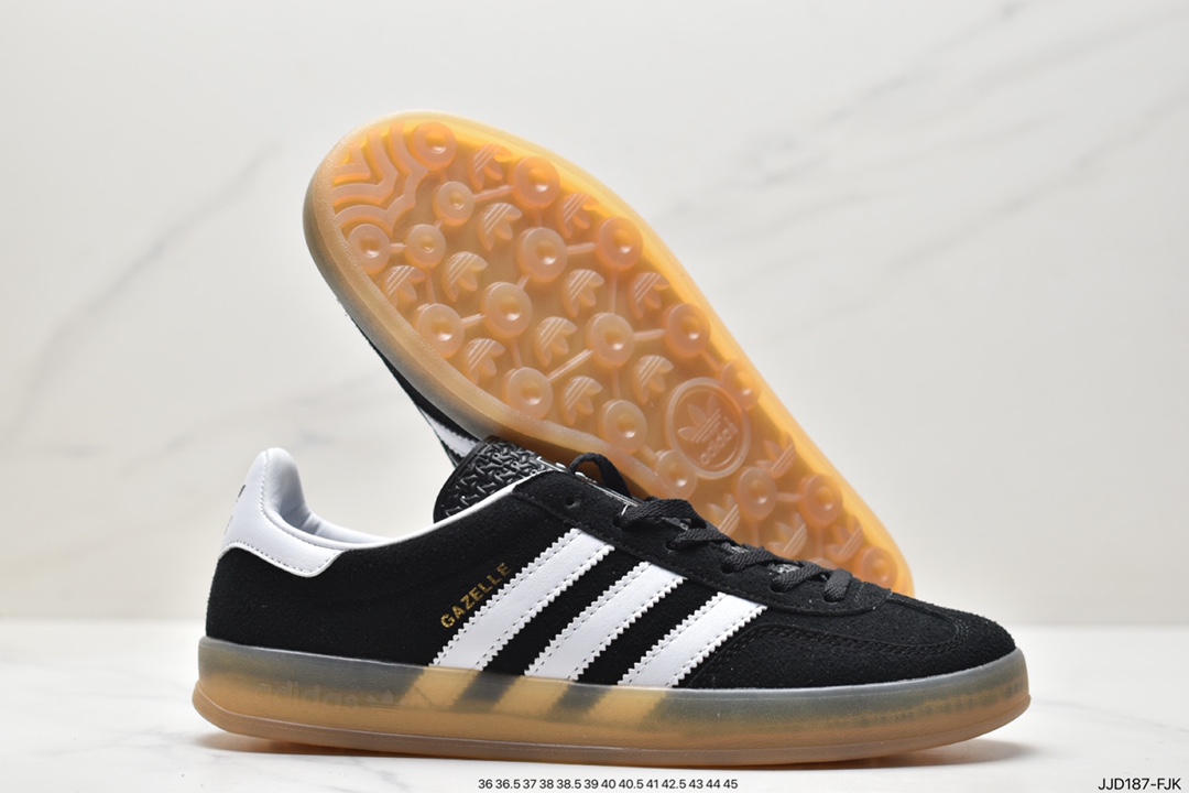 Adidas Originals Gazelle Indoor Clover Retro Casual Non-slip Wear-resistant Low-top Sneakers HO6259