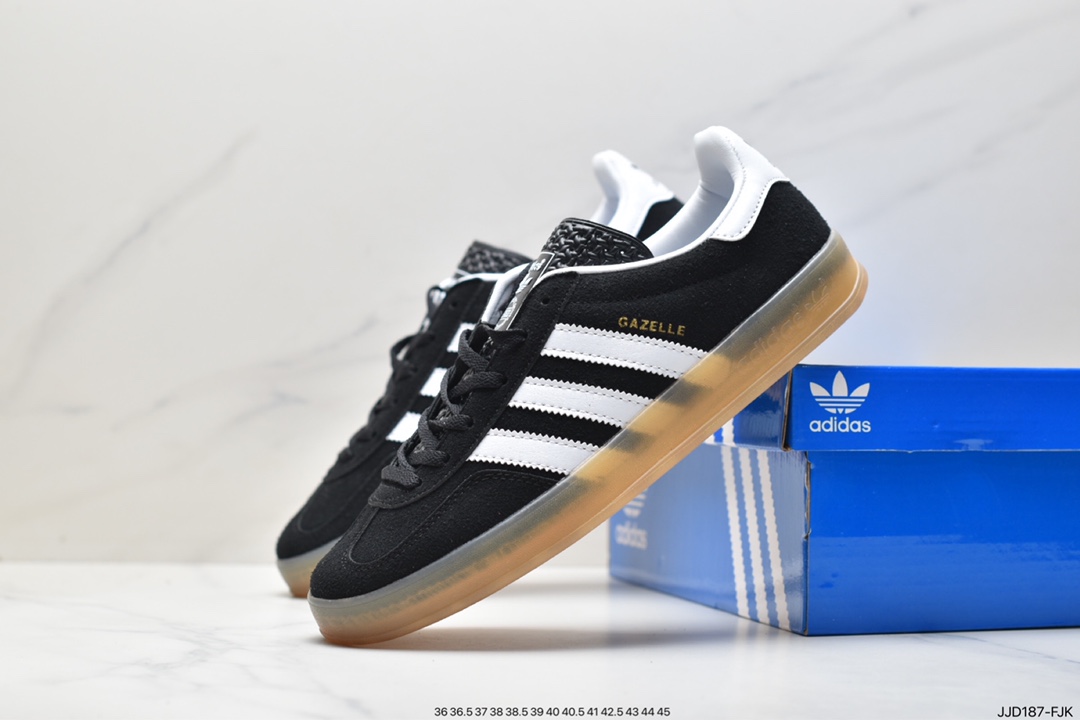 Adidas Originals Gazelle Indoor Clover Retro Casual Non-slip Wear-resistant Low-top Sneakers HO6259