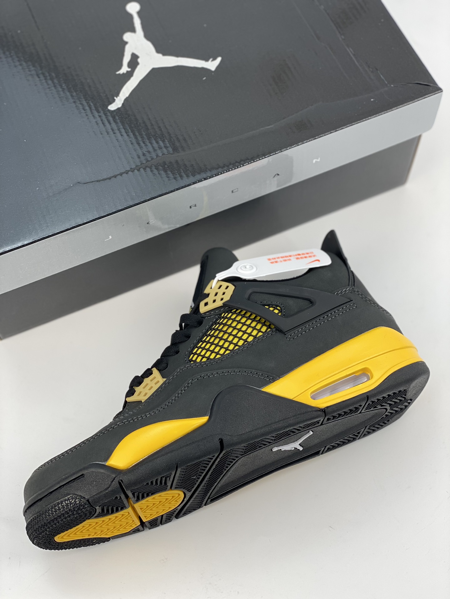 Air Jordan 4 Retro ”Infrared” Black and Yellow Thor 308497-008