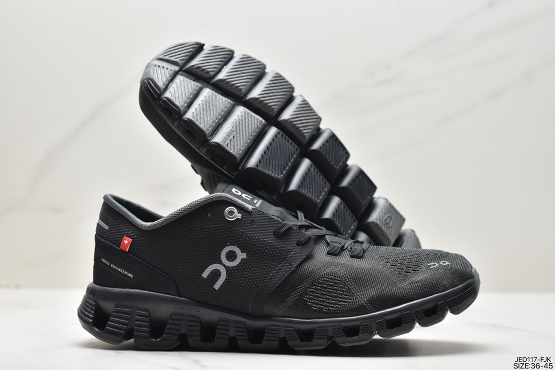 ON CloudX WHTE BLACK CloudX series low-top lightweight, comfortable and multifunctional casual sports shoes