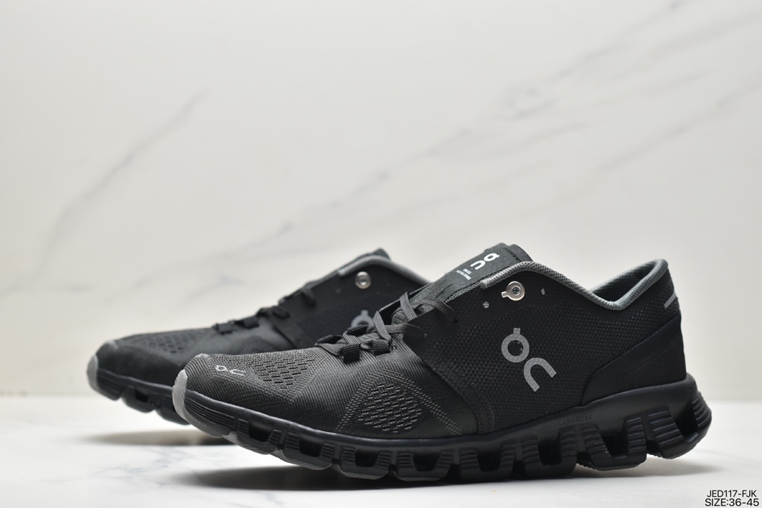 ON CloudX WHTE BLACK CloudX series low-top lightweight, comfortable and multifunctional casual sports shoes