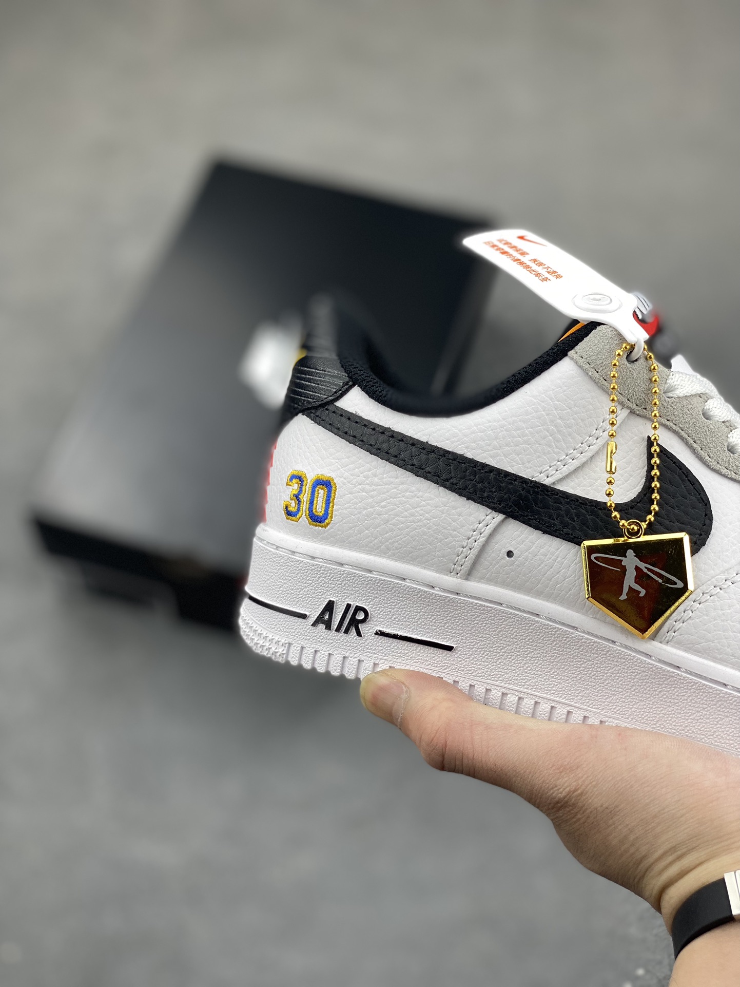 Nike Air Force 1 Low Ken Griffey Jr. White Black Gold Shoes 6 i1684002678 3498 4