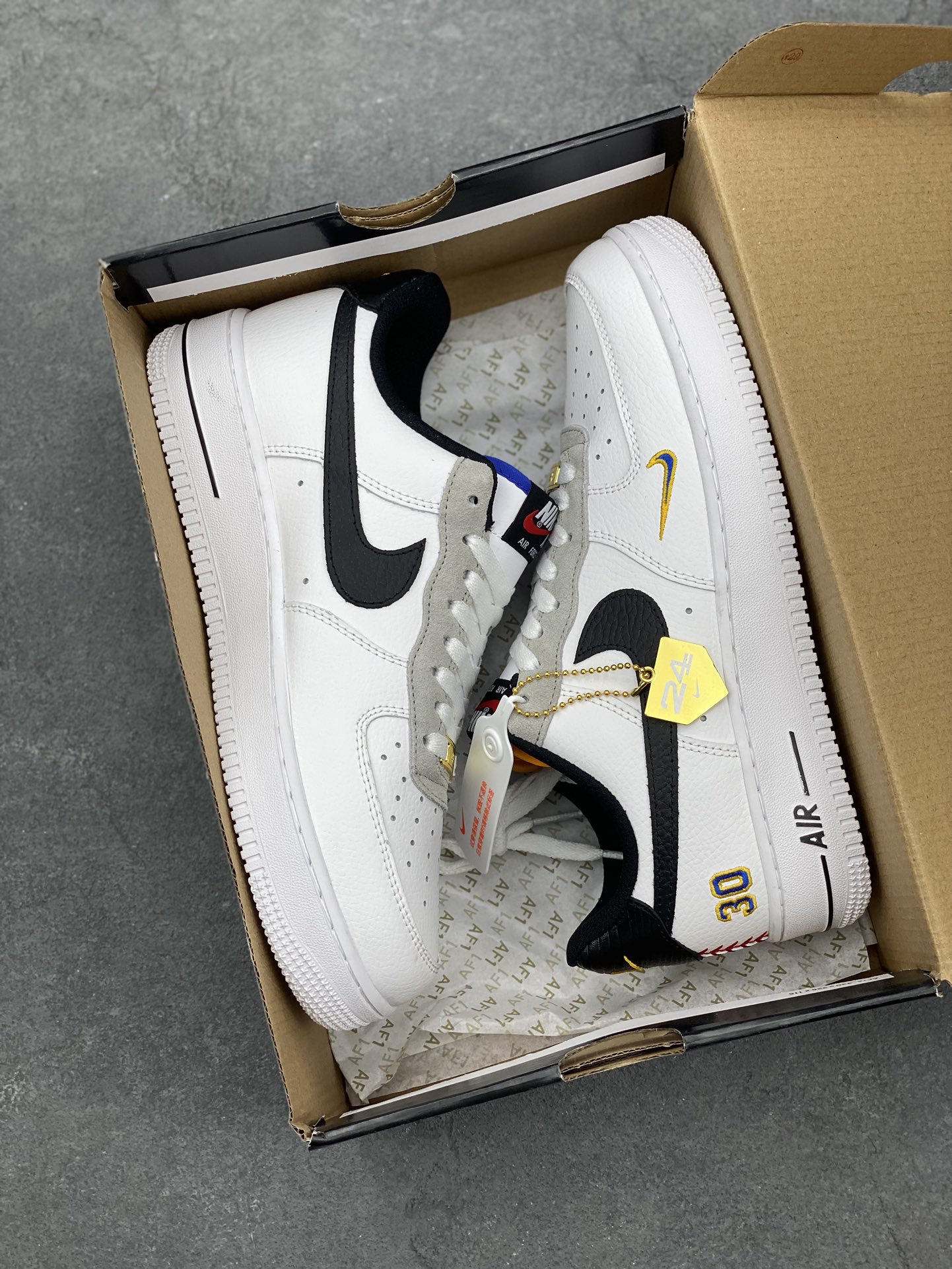 Nike Air Force 1 Low Ken Griffey Jr. White Black Gold Shoes 10 i1684002678 3731 8