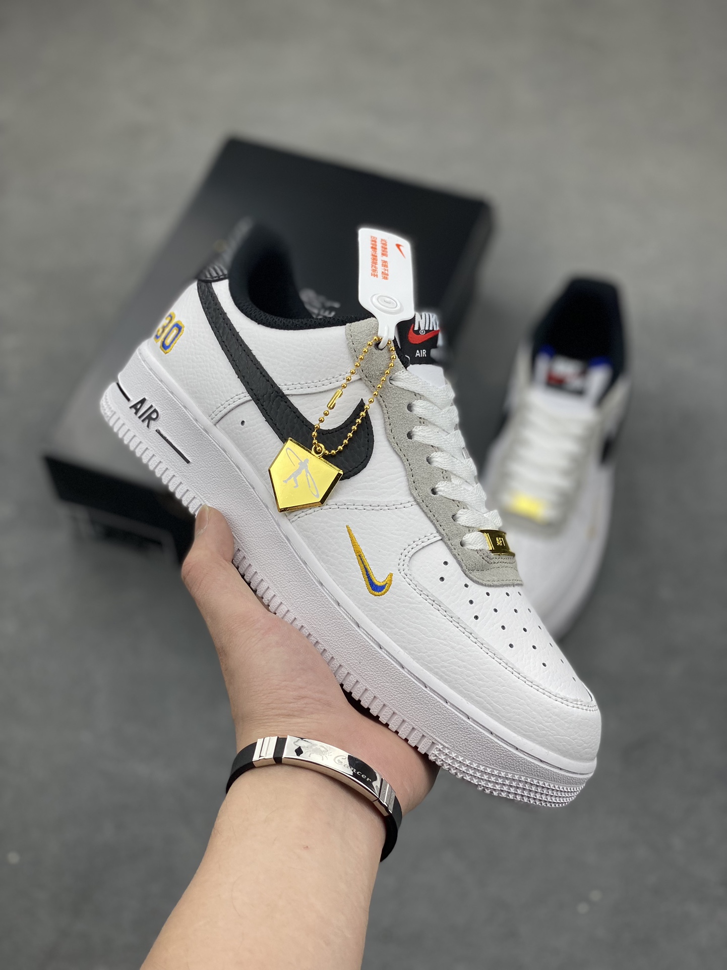 Nike Air Force 1 Low Ken Griffey Jr. White Black Gold Shoes 2 i1684002678 6622 0