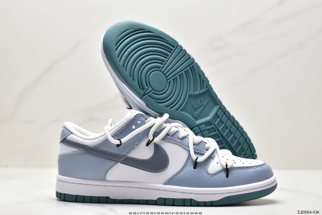 Nike SB Dunk Low Soda Gray White Blue Deconstructed Drawstring Shoelaces FD9911-101