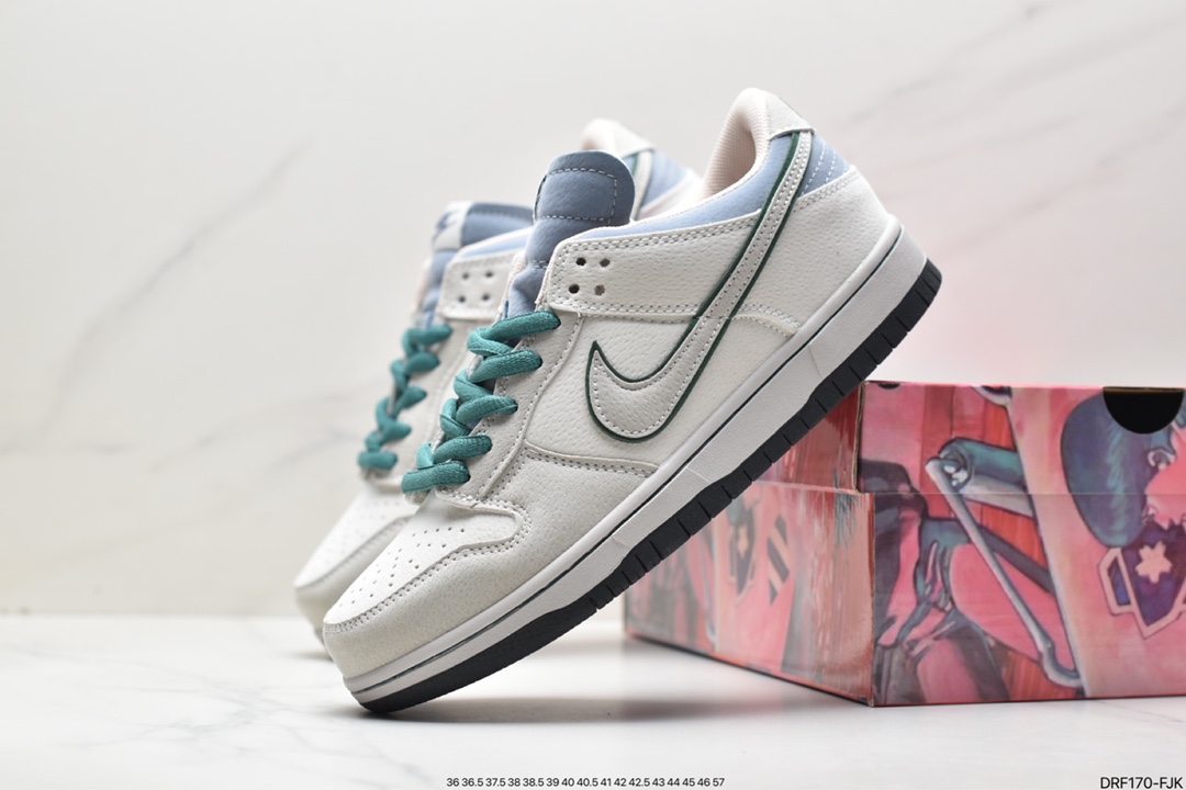 Otomo Katsuhiro x Nike SB Dunk Low Low-top Casual Sports Shoes ”Light Gray Green” LF0039-035