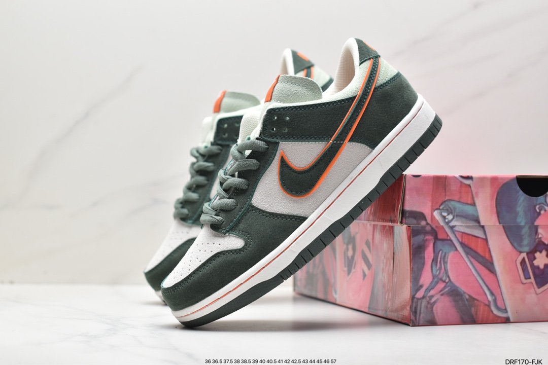 Otomo Katsuhiro x Nike SB Dunk Low Low-top Casual Sports Shoes ”Light Gray Green” LF0039-035