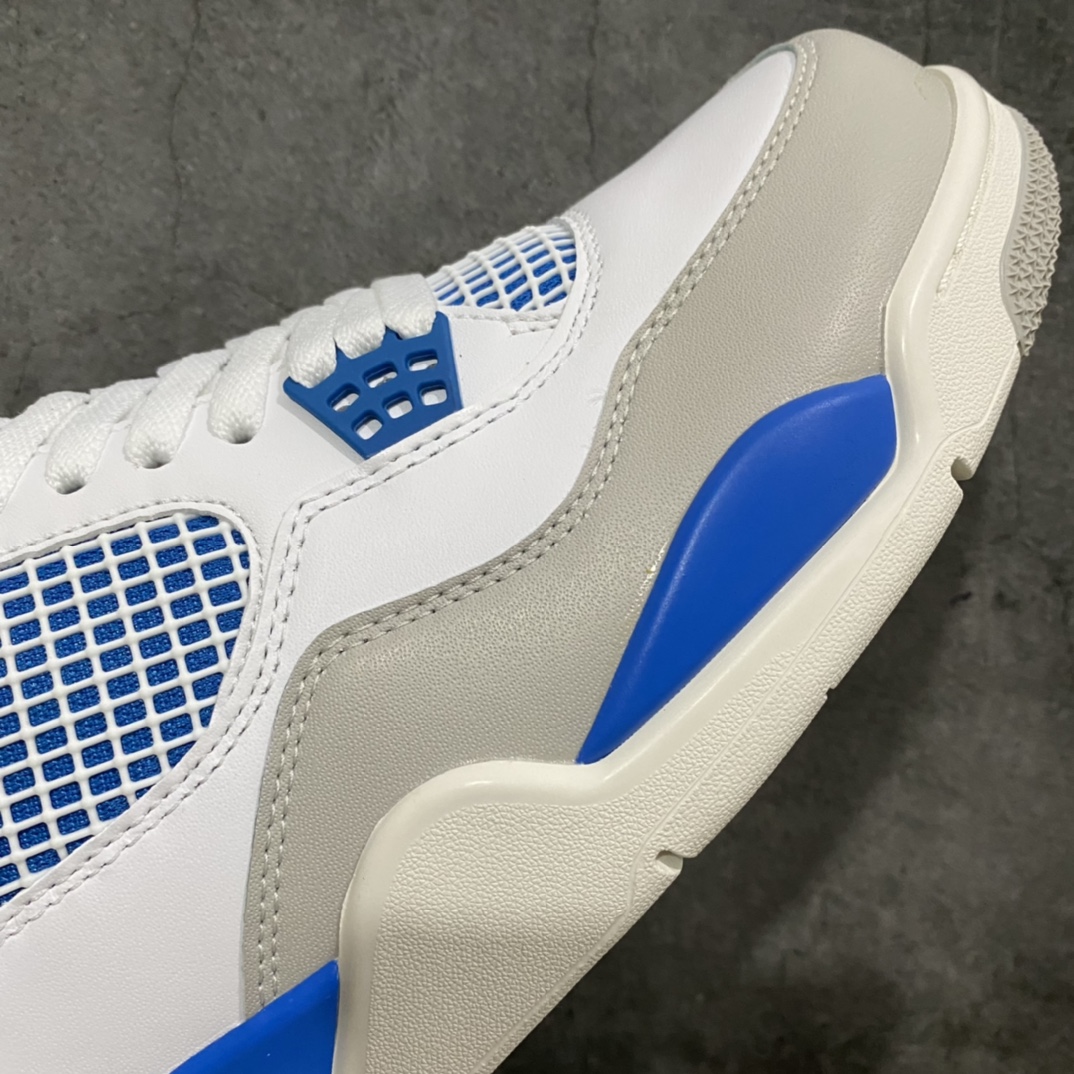 [Foreign trade version] Air Jordan 4 AJ4 white and blue Air Jordan 4 ”MILITARY BLUE” 308497-105