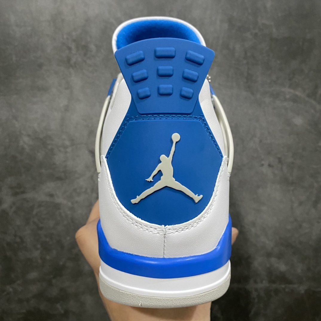 [Foreign trade version] Air Jordan 4 AJ4 white and blue Air Jordan 4 ”MILITARY BLUE” 308497-105