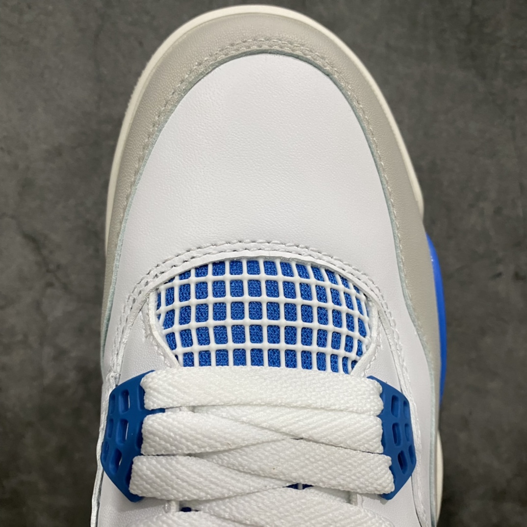 [Foreign trade version] Air Jordan 4 AJ4 white and blue Air Jordan 4 ”MILITARY BLUE” 308497-105