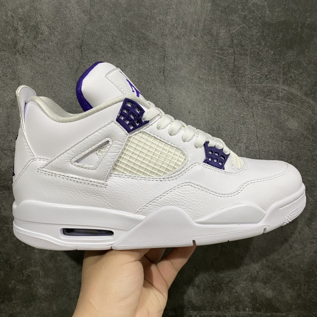 [OG Pure Original] Air Jordan AJ4 White Purple CT8527-115