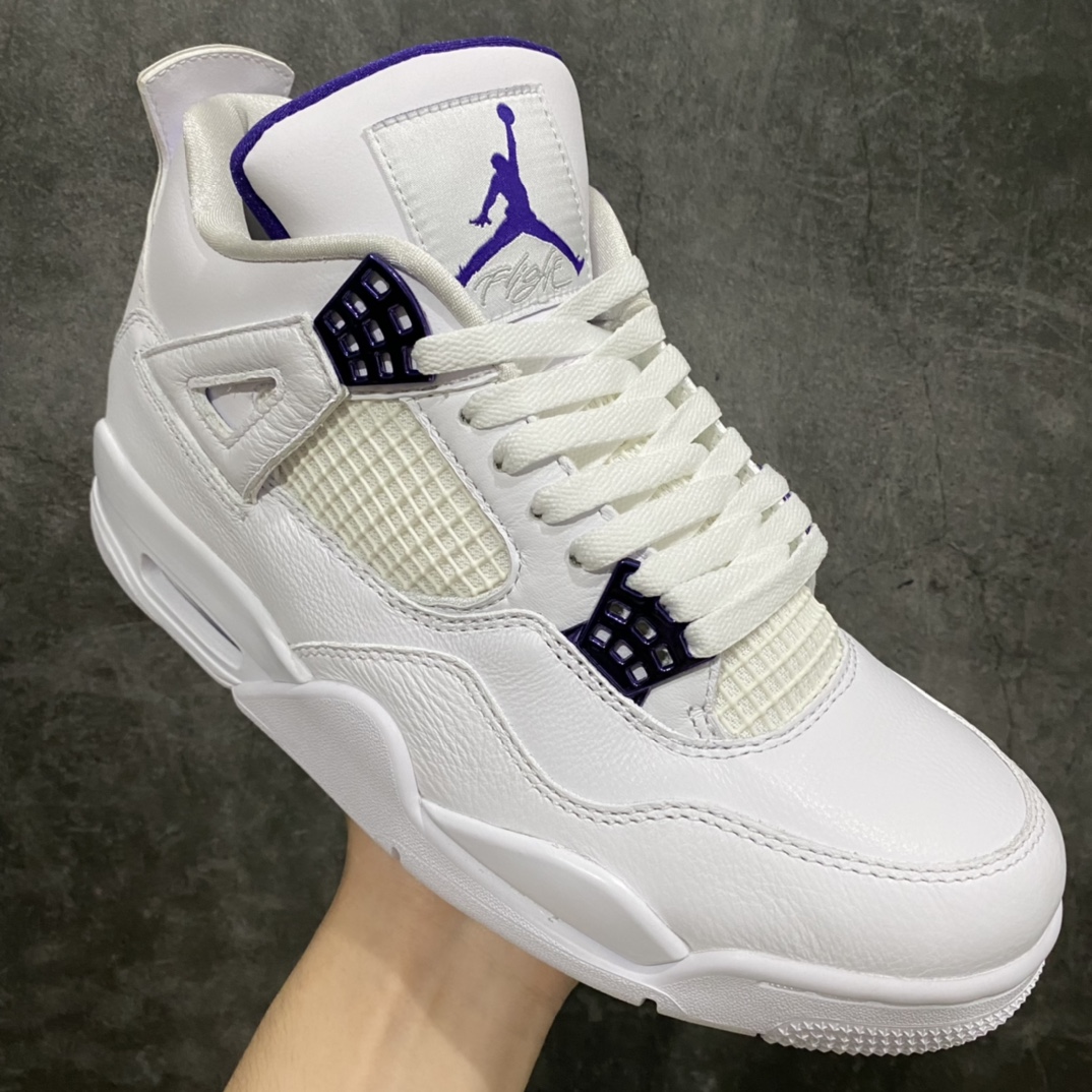 [OG Pure Original] Air Jordan AJ4 White Purple CT8527-115