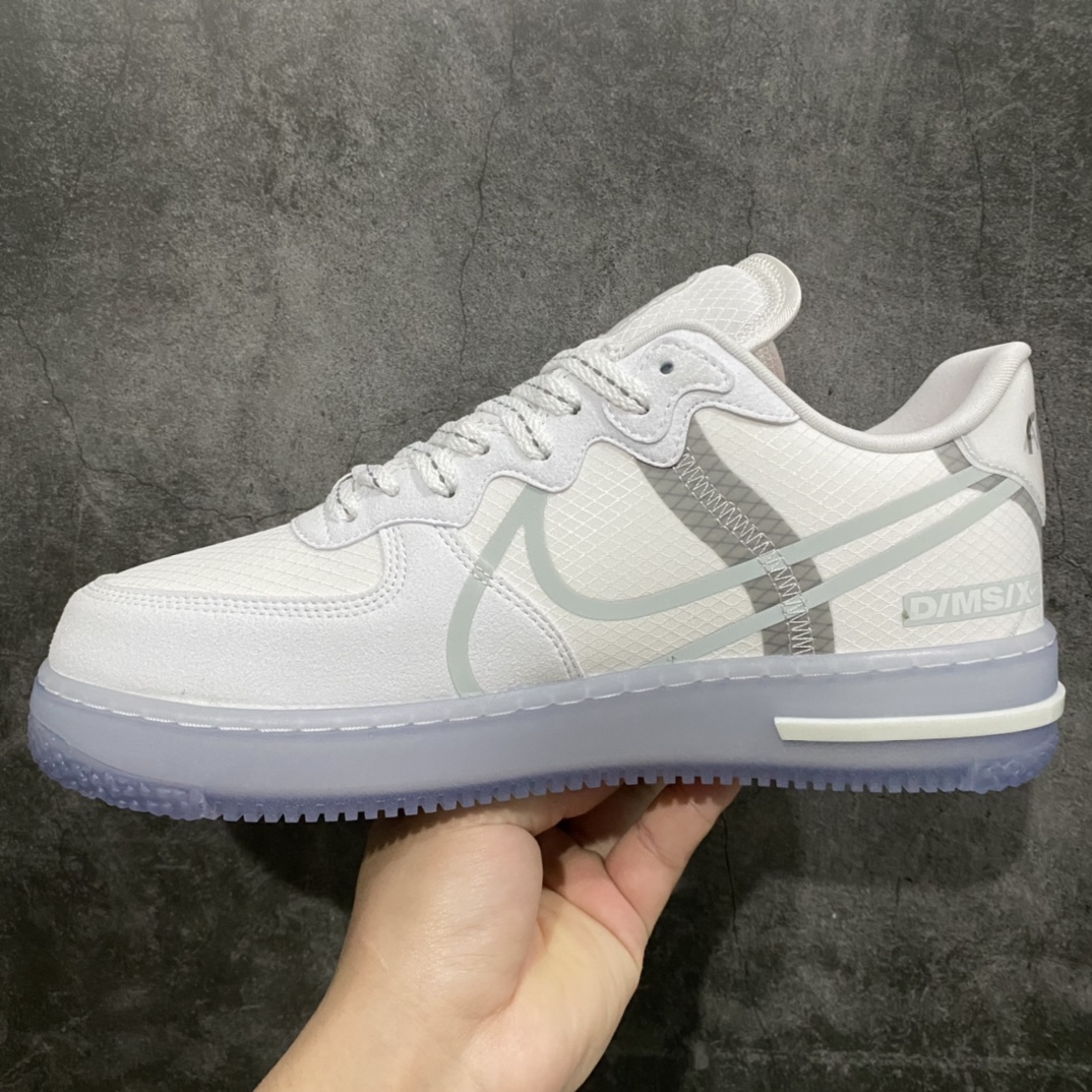 [Channel Pure Original] NK Air Force 1 React QS Light Bone Air Force One Deconstructed Ice Blue Ice Cube CQ8879-100