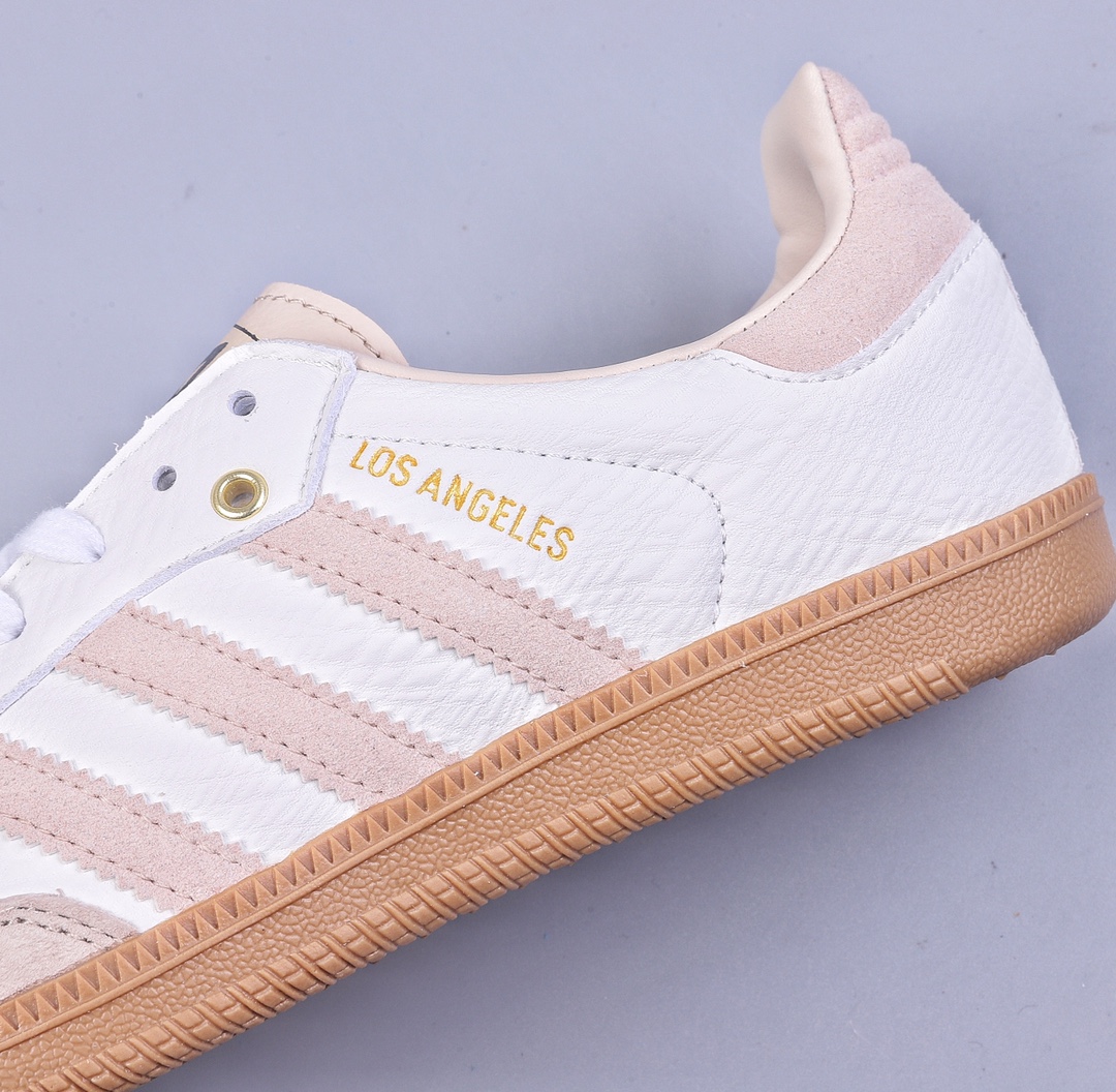 Adidas Originals Samba OG ”Heart of Gold Samba” Samba series sneakers ”Jointly branded off-white and light brown raw rubber sole” GV8358