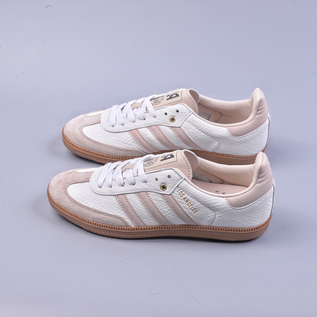 Adidas Originals Samba OG ”Heart of Gold Samba” Samba series sneakers ”Jointly branded off-white and light brown raw rubber sole” GV8358