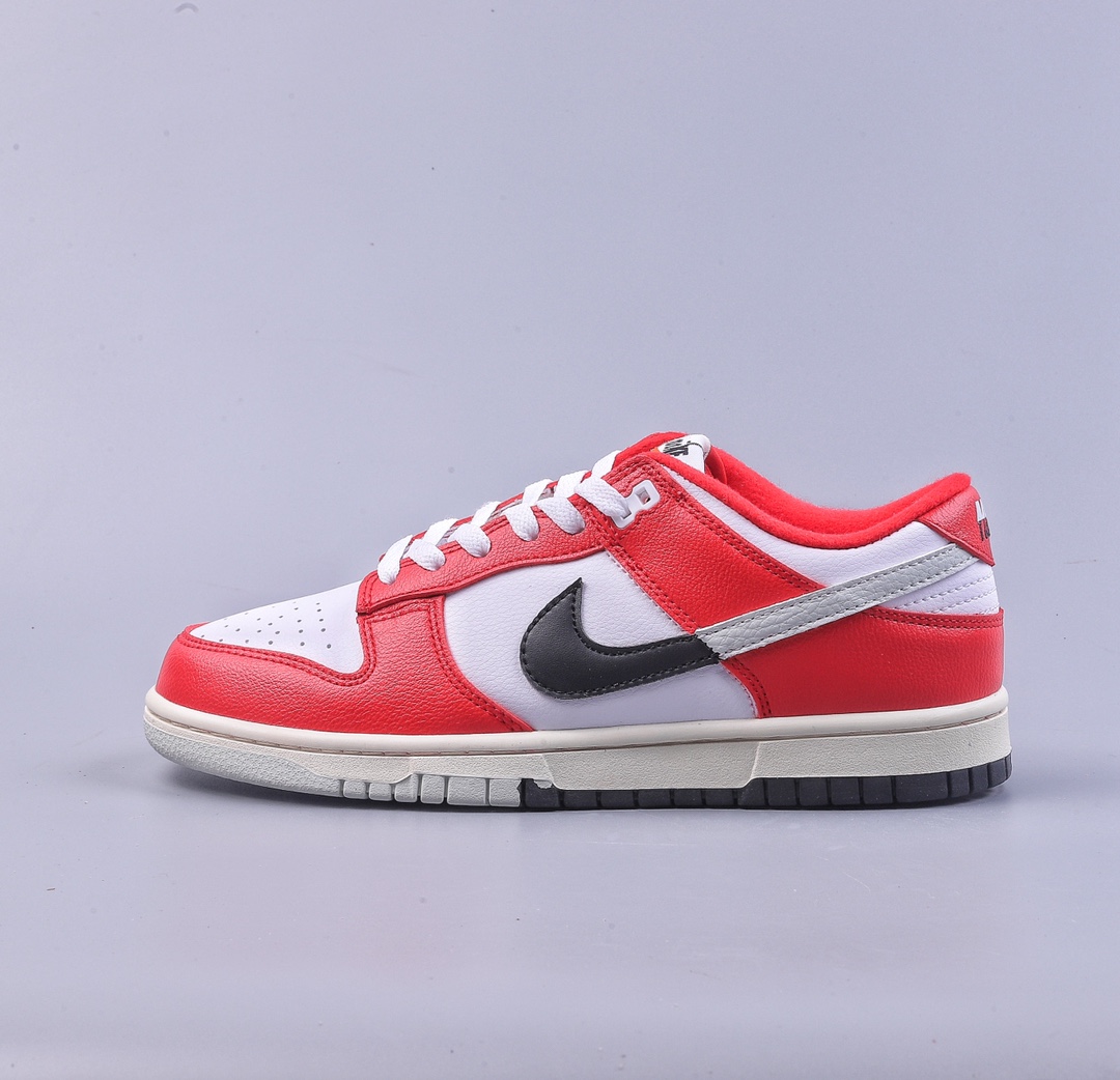 200 Nike Dunk Low ”Chicago Split” 芝加哥拼色 SB低帮运动休闲板鞋 DZ2536-600