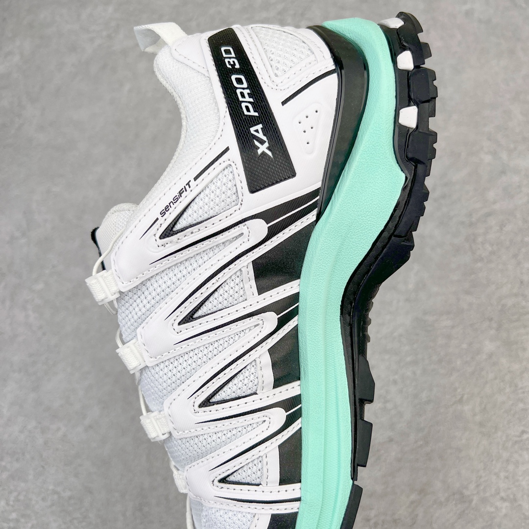 图片[7]-＃GX/绿X 纯原福利 SALOMON XA Pro 3D ADV 萨洛蒙潮流越野机能户外功能鞋 纯原外贸平台特供订单 耗时半年巨作 全套原纸板楦头开发 原厂特供网布配套加持 确保原汁原味 完美呈现版型 原档数据独家私模五层组合大底 男女鞋同步官方开发至46.5 原装Ortholite轻量化鞋垫 中底布带钢印编号 原厂TPU锁扣 进口港宝加持 后跟自然饱满 还原公司包裹性 鞋面采用SENSIFT贴合技术 全方位贴合包裹脚型 鞋跟部鞋底牵引设计 提供强大的抓地性能 更适应野外崎岖不平的道路 其3D ADVANCED CHASSIS底盘 材料轻量大化 钉齿设计更具稳定性 防护性 鞋底易磨损区运用CONTAGRIP高耐磨材料 应对城市硬质路面长距离跑考验 尺码：36 36.5 37.5 38 38.5 39 40 40.5 41 42 42.5 43 44 44.5 45 46 46.5-选品中心