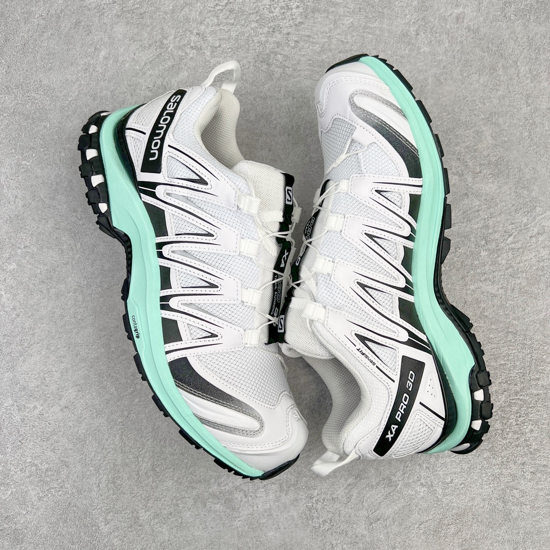 图片[3]-＃GX/绿X 纯原福利 SALOMON XA Pro 3D ADV 萨洛蒙潮流越野机能户外功能鞋 纯原外贸平台特供订单 耗时半年巨作 全套原纸板楦头开发 原厂特供网布配套加持 确保原汁原味 完美呈现版型 原档数据独家私模五层组合大底 男女鞋同步官方开发至46.5 原装Ortholite轻量化鞋垫 中底布带钢印编号 原厂TPU锁扣 进口港宝加持 后跟自然饱满 还原公司包裹性 鞋面采用SENSIFT贴合技术 全方位贴合包裹脚型 鞋跟部鞋底牵引设计 提供强大的抓地性能 更适应野外崎岖不平的道路 其3D ADVANCED CHASSIS底盘 材料轻量大化 钉齿设计更具稳定性 防护性 鞋底易磨损区运用CONTAGRIP高耐磨材料 应对城市硬质路面长距离跑考验 尺码：36 36.5 37.5 38 38.5 39 40 40.5 41 42 42.5 43 44 44.5 45 46 46.5-选品中心