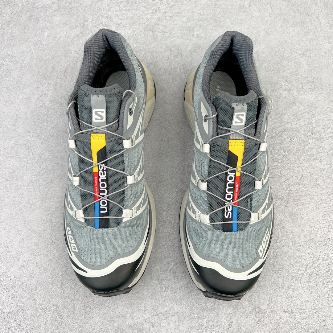 图片[2]-＃绿X/GX 纯原福利 Salomon XT-6 萨洛蒙复古潮流户外机能登山跑鞋 纯原外贸平台特供订单 耗时半年巨作 全套原纸板楦头开发 原厂特供网布配套加持 确保原汁原味 完美呈现版型 原档数据独家私模五层组合大底 男女鞋同步官方开发至46.5 原装Ortholite轻量化鞋垫 中底布带钢印编号 原厂TPU锁扣 进口港宝加持 后跟自然饱满 还原公司包裹性 鞋面以“锯齿”状的包裹系统呈现 在基色底之下加入了各种色点缀 将公司的最新技术和时尚前卫的造型融入耐用的长跑款式中 鞋面由 TPU 薄膜制成 并焊接在高耐磨网眼上 使其既时尚又坚固 由 ACS底盘支撑 可增强稳定性和支撑力 以及由橡胶凸耳 Contragrip外底覆盖的 EVA 缓冲中底 旨在应对崎岖的地形 鞋舌上的彩色Salomon 标签、Quicklace 系统以及鞋头、鞋舌和鞋跟上的附加品牌使细节更加完美 让穿着者可以轻松驾驭户外与通勤下的任何运动生活场景 无缝鞋身户外随意纵横 颜值与脚感兼备 出街通勤 绝对非常吸睛 你值得拥有 尺码：36 36.5 37.5 38 38.5 39 40 40.5 41 42 42.5 43 44 44.5 45 46 46.5 注意：偏小1码-选品中心