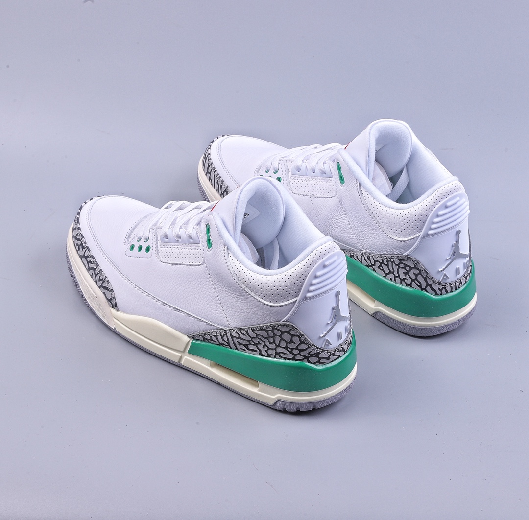 240 5A Air Jordan 3 Retro ”Lucky Green”AJ3系列白绿 CK9646-136