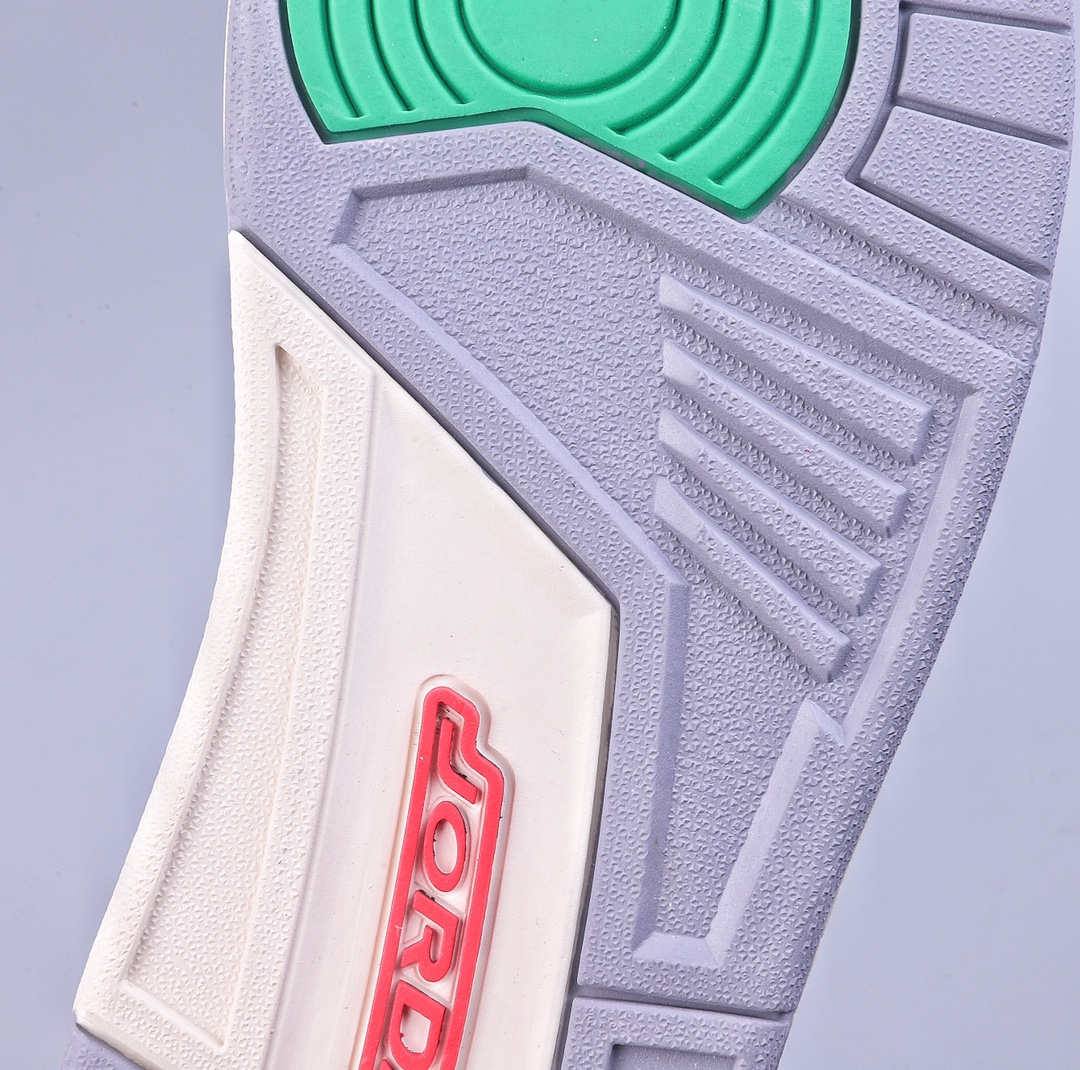 240 5A Air Jordan 3 Retro ”Lucky Green”AJ3系列白绿 CK9646-136