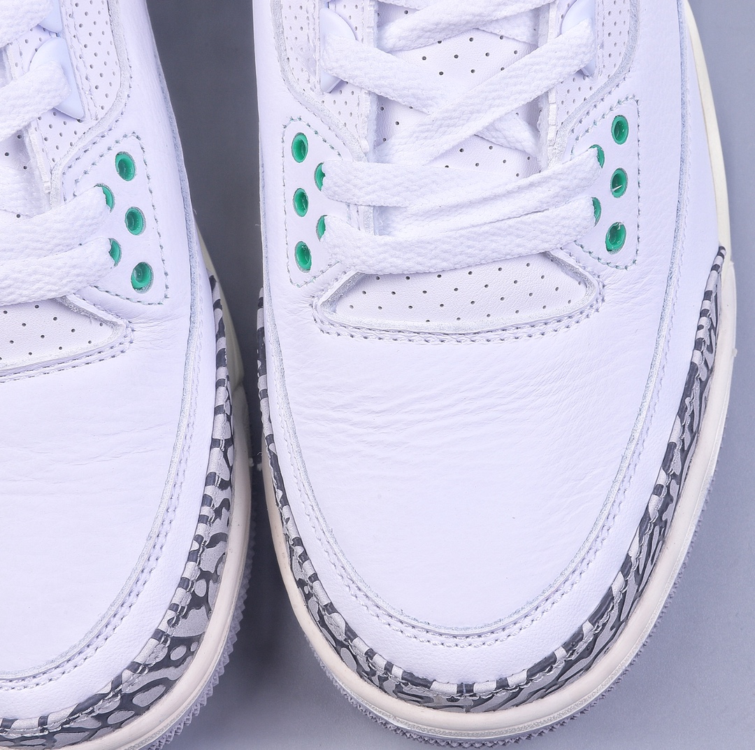 240 5A Air Jordan 3 Retro ”Lucky Green”AJ3系列白绿 CK9646-136